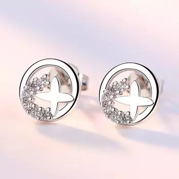 Серьги, модные одинаковые женские простые индивидуальные универсальные серьги, милые темпераментные серьги высокого качества