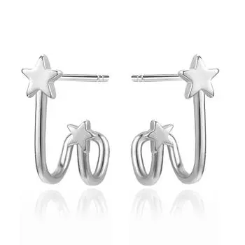 Серьги, модные одинаковые женские простые индивидуальные универсальные серьги, милые темпераментные серьги высокого качества