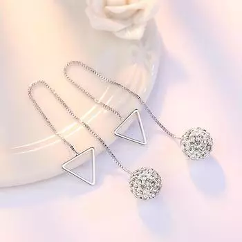 Серьги, модные одинаковые женские простые индивидуальные универсальные серьги, милые темпераментные серьги высокого качества triangle