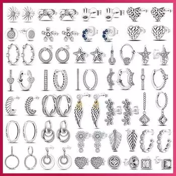 Серьги, модные ювелирные изделия, серьги из серебра 925 пробы для женщин, очаровательные ювелирные изделия для свадебной вечеринки, подарок Femme Tendance белый