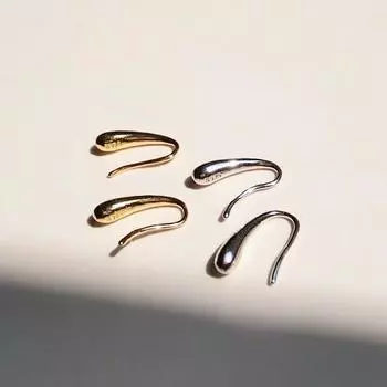 Серьги Niche Design для женщин с первоклассным стилем, крутые серьги-капли для коротких волос слоновая кость