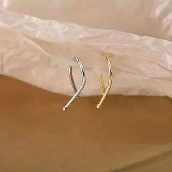 Серьги Niche Design Sense Серьги для женщин Новые модные серьги Простые женские маленькие