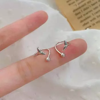 Серьги Niche Fishtail Spiral для женщин, серьги нового стиля, легкие, роскошные и высокого класса