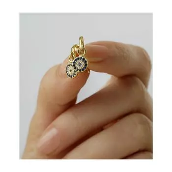 Серьги от сглаза из стерлингового серебра 925 пробы, сделано в Турции, стильный дизайн, не тускнеет HBV00001CFZSH ярко-розовый