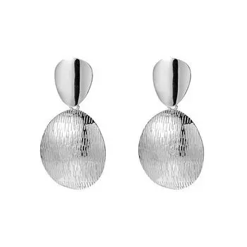 Серьги, Овальная текстура, Серьги, Высококачественные, Уникальные, Атмосферные и Преувеличенные круглые серьги
