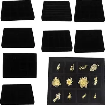 Серьги, ожерелье, витрина для ювелирных изделий, органайзер, поднос, держатель для витрины 1 20 x 15 x 3cm