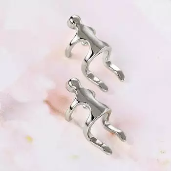 Серьги, панк-альпинисты, скалолазные злодеи, клипсы без пирсинга, ретро-клипсы в виде ушных косточек.