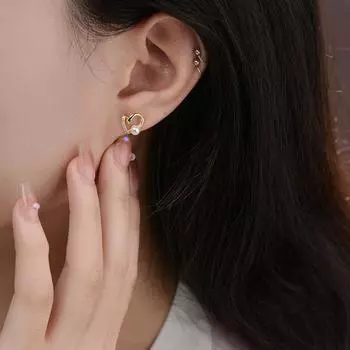 Серьги Pearl Love, легкие, роскошные, изысканные, изысканные серьги, нишевый дизайн, маленькие и универсальные