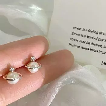 Серьги Pearl Planet маленькие, легкие и роскошные, высококачественные, мини темпераментные и изысканные маленькие серьги нового стиля