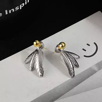 Серьги-перья с подвесками сзади для женщин, легкие, роскошные, высокого класса, модные, новый стиль
