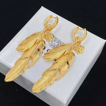 Серьги-перья в виде аватара для семьи фанатов, маленькие, из серебра 925 пробы, модные серьги-иглы, подарок на Рождество