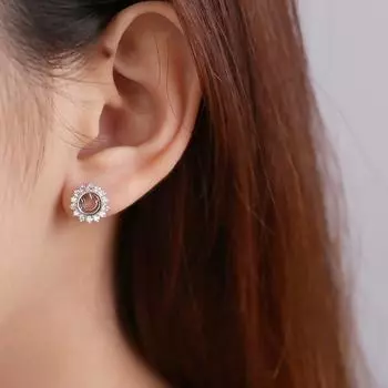 Серьги-подсолнухи с бриллиантами для женщин, летние новые трендовые серьги высокого класса с модным темпераментом