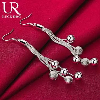 Серьги-подвески для пирсинга Cat AAA из стерлингового серебра 925 пробы с цирконием, модные свадебные украшения 8.60cm