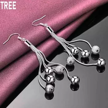 Серьги-подвески для пирсинга Cat AAA из стерлингового серебра 925 пробы с цирконием, модные свадебные украшения 3.50*0.80cm