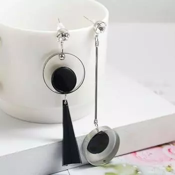 Серьги-подвески Индивидуальность Аксессуары Асимметрия Ретро Специальный 2.5*9.1cm