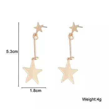 Серьги-подвески из металла золотого цвета с длинными кисточками для женщин, новые преувеличенные серьги-подвески с индивидуальным характером золотой