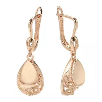 Серьги-подвески из розового золота, женские винтажные серьги-подвески ARI
