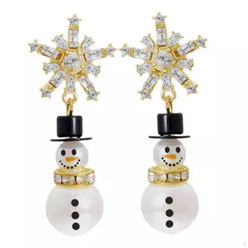 Серьги-подвески из сплава на Рождество ко Дню Святого Валентина, на Фестиваль, на свадьбу Round