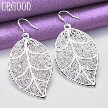 Серьги-подвески из стерлингового серебра 925 пробы, подарочные модные украшения 3.20*5.60cm