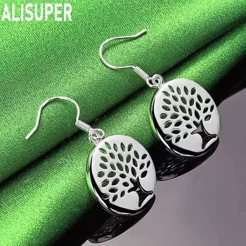 Серьги-подвески из стерлингового серебра 925 пробы, модные свадебные украшения 1.80*1.80cm