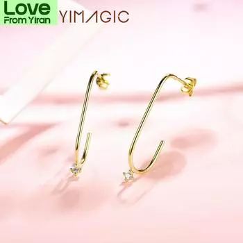 Серьги-подвески из стерлингового серебра 925 пробы с изумрудами для женщин, свадебные, помолвочные, роскошные ювелирные изделия, золотые серьги зелёный