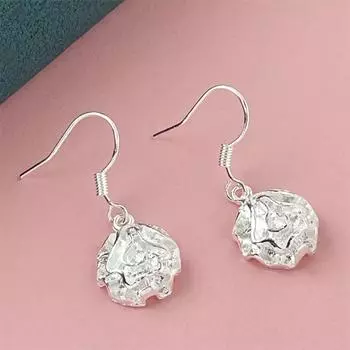 Серьги-подвески из стерлингового серебра 925 пробы с розой для женщин, ювелирные изделия на помолвку, подарки