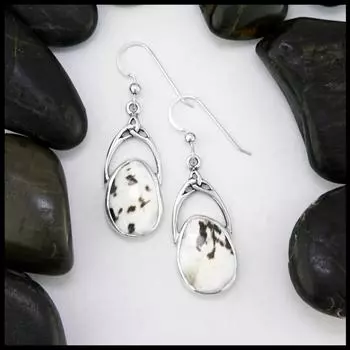 Серьги-подвески из стерлингового серебра с ракушкой Free Size белый