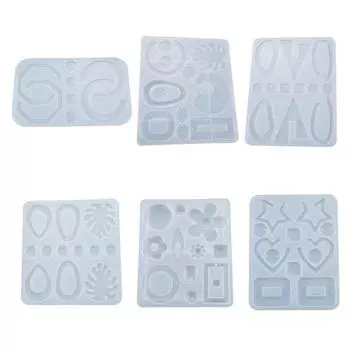 Серьги Подвески Литье Силиконовые Формы DIY Ремесла Инструмент Для Изготовления Ювелирных Изделий Кристалл Формы Для Эпоксидной Смолы