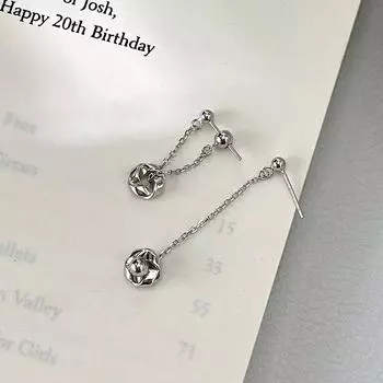 Серьги-подвески Mobius, серьги-кисточки с цепочкой сзади, легкие, роскошные, нишевые, дизайн, чувство