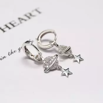 Серьги-подвески «Планета» для женщин, серьги в японском и корейском стиле, новые модные серьги «Планета»