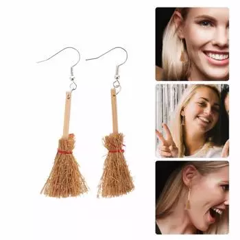 Серьги-подвески Red Rope Серьги-подвески Witch Flying Little Witch
