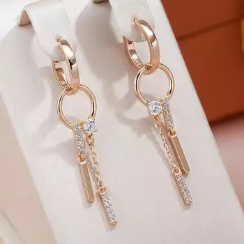 Серьги-подвески с кисточками и геометрическим дизайном, серьги-кольца золотого цвета, украшения для вечеринок, повседневные аксессуары для девочек