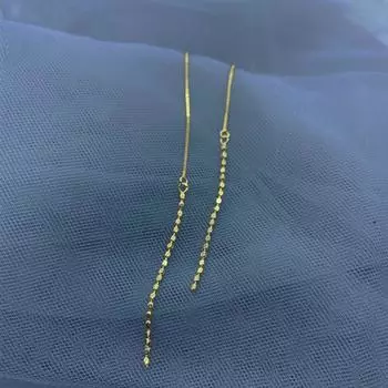 Серьги-подвески с кисточками из стерлингового серебра 925 пробы, женские высококачественные серьги, длинные серьги-цепочки в стиле «Дикий темперамент» 925