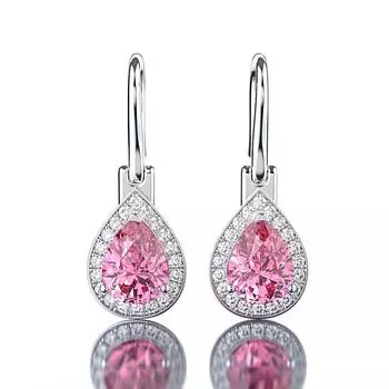 Серьги-подвески с подвеской из стерлингового серебра 925 пробы с подвеской в форме капли воды, сапфира, цитрина, топаза, аметиста, драгоценного камня, оптовая продажа ювелирных изделий