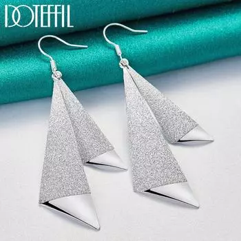 Серьги-подвески Серебряная бижутерия 7.90*1.90cm