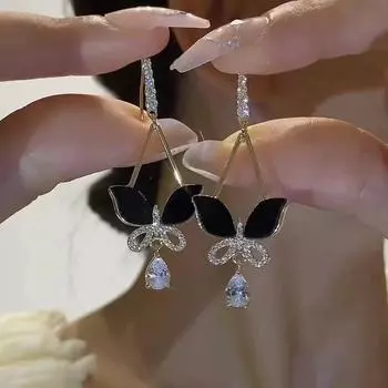 Серьги-подвески в виде бабочек Sweet Design для женщин