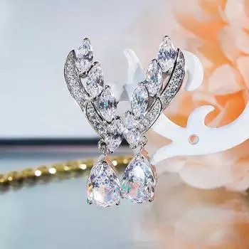 Серьги-подвески в виде капли воды, Нишевые дизайнерские серьги для женщин, Банкетные украшения класса люкс