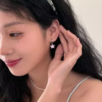 Серьги-подвески в виде разноцветных звезд из серебра 925 пробы, женские изысканные универсальные серьги для милых девушек, серьги премиум-класса 925 silver needles