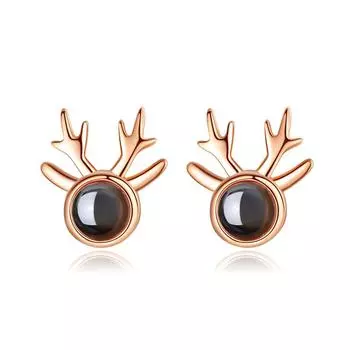 Серьги-проекции Yilu Has You для женщин. Японский и корейский студент кафедры Мори, простые серьги в виде рогов лося для своей девушки