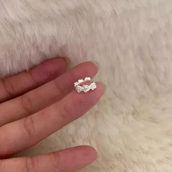 Серьги-пряжки Rose Ear Buckle Light Luxury Niche Korean Version Women s Ins Cold Wind Flower Earrings