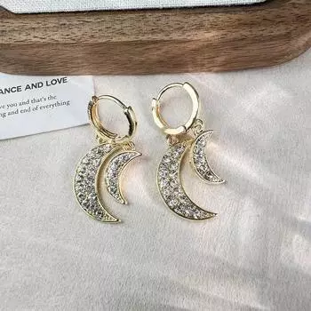 Серьги-пряжки Tide Niche Design с микро-инкрустацией из циркония, женские легкие роскошные серьги-капельки высокого класса