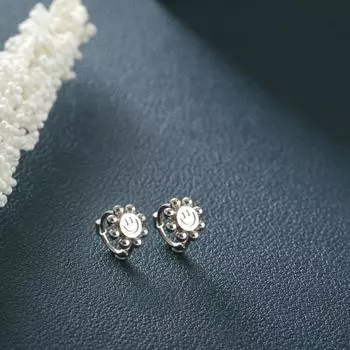 Серьги-пряжки в форме смайлика, женские, легкие, роскошные, нишевые, дизайн, мода, индивидуальность, серьги-подсолнухи