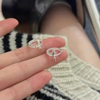 Серьги-пряжки в виде рыбьего хвоста для женщин, легкие, роскошные, для ежедневного ношения на работу, для холодного ветра, осень и зима