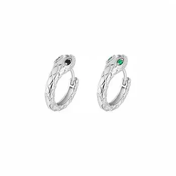 Серьги-пряжки в виде змеи, легкие, роскошные, холодный ветер, нишевый дизайн, серьги-гвоздики для красивых парней