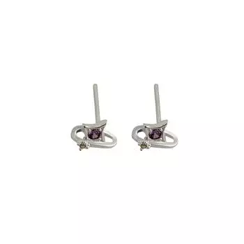 Серьги Purple Planet, уникальный дизайн, изысканные украшения для ушей, пирсинг ушей