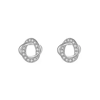 Серьги-пусеты для женщин Простой дизайн Бриллиантовые серьги Для ухода за проколом уха Темперамент Ниша Высокий класс