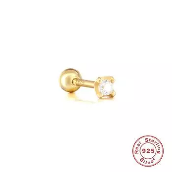 Серьги-пусеты из стерлингового серебра 925 пробы, гипоаллергенные, пирсинг, серьги-пусеты с элементами хип-хопа, ювелирные изделия для женщин и мужчин