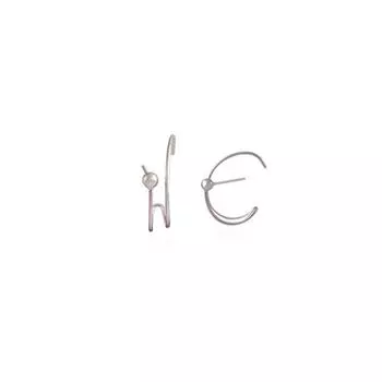 Серьги-пусеты с круглыми бусинами, простые серьги с холодным ветром, темпераментные женские свежие украшения для личности интернет-знаменитости