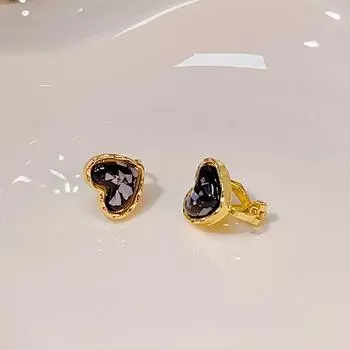 Серьги-пусеты в виде сердца из ракушки с серебряной иглой для женщин - Простой, элегантный и модный стиль 2023