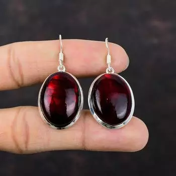 Серьги Red Fire с лабрадоритом, серьги из стерлингового серебра 925 пробы, ювелирные изделия ручной работы, серьги с драгоценными камнями высшего качества, подарок на день матери, ювелирные изделия с лабрадоритом